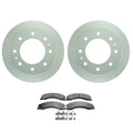Set of 4 Bosch QuietCast Rear Rotors & Akebono ProACT Pads for GMC