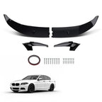Front Bumper Lip Spoiler for BMW F10 5 Series M Sport (2011–2016) Gloss Black ABS