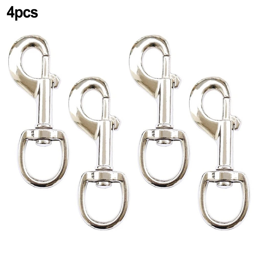 Set of 4 Zinc Alloy 3.5in Flag Swivel Snap Hooks for Flagpole Accessories