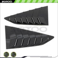 Glossy Black Side Window Louver Shutter Cover Trim for Chevy Camaro (2016–2020)