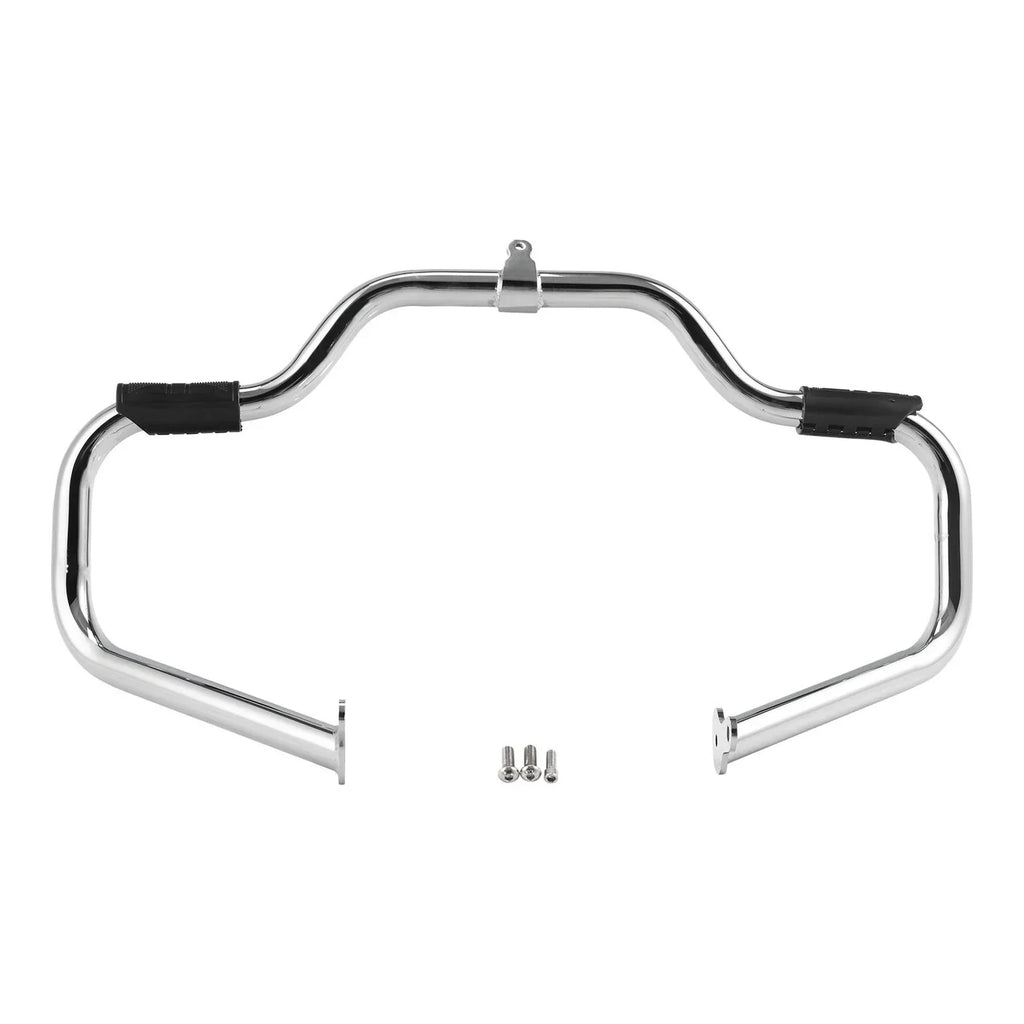 Mustache Highway Engine Guard Bar Chrome/Black for Harley Touring (2009-2024)