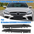 Set of 2 Upper Bumper Cover Support Brackets for Mercedes-Benz 