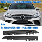 Set of 2 Upper Bumper Cover Support Brackets for Mercedes-Benz 
