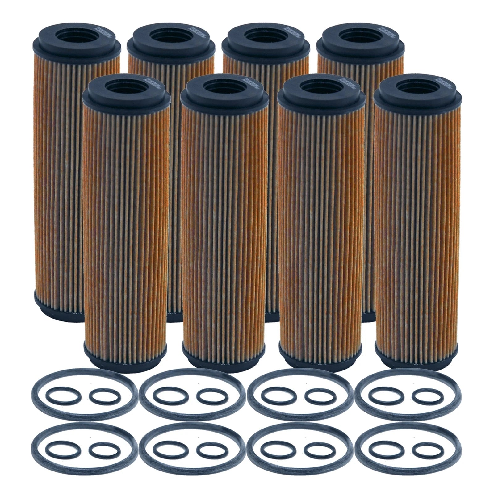 Set of 8 Engine Oil Filters for Mercedes-Benz W204 C204 R172 (1.8L L4)