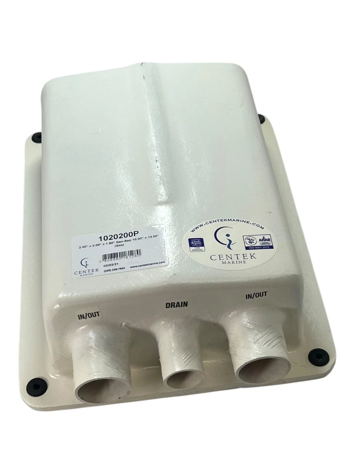 Exhaust / Water Separator for Centek Marine 1020200 (2' x 2' x 1.5')