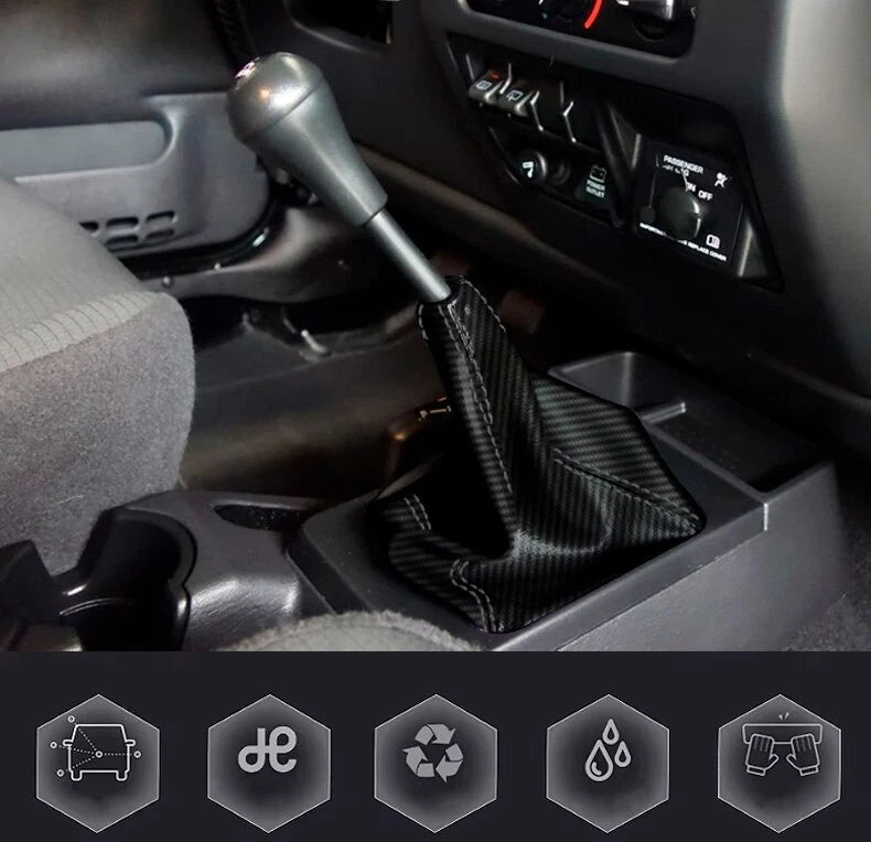 Manual Shift Boot PVC Carbon Fiber for Jeep Wrangler (2003–2006)