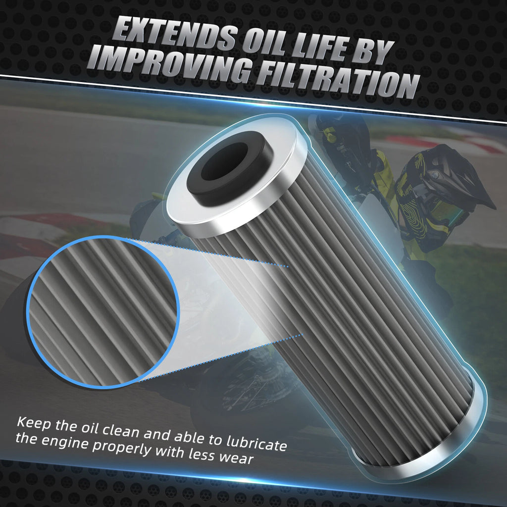 Stainless Steel Magnetic Oil Filter for KTM 250 450 SX-F XC-F EXC-F (2017–2025)