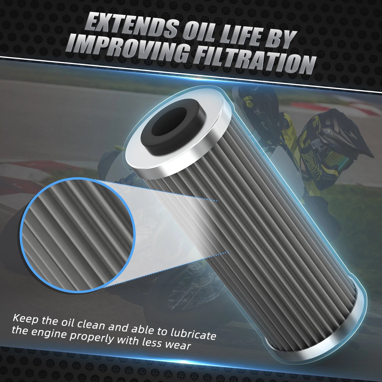 Stainless Steel Magnetic Oil Filter for KTM 250 450 SX-F XC-F EXC-F (2017–2025)