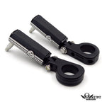 1.25" 32mm Black Skull Gear Foot Pegs for Harley Touring