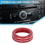 Stereo Media Radio Tune Knob Cover for Mercedes Benz A B C E S CLA GLA (2013-2023)