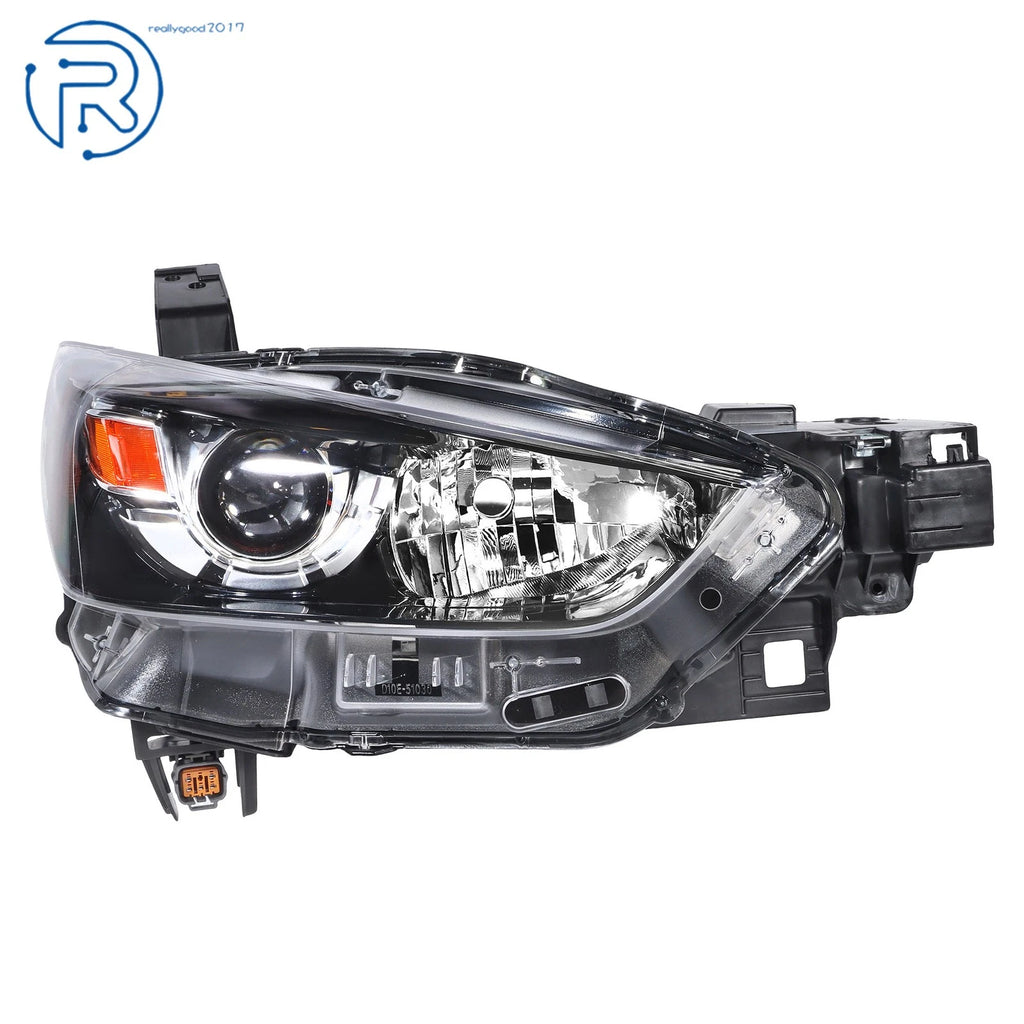 Headlamp for Mazda CX-3 (2016–2022) Halogen Black Passenger Side
