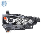 Headlamp for Mazda CX-3 (2016–2022) Halogen Black Passenger Side