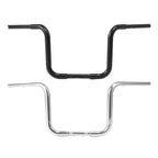 1 1/4" Ape Hanger Handlebar for Harley Softail Fatboy (Fits 12") Chrome/Black