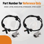 2X Wheel Speed Sensor for Nissan Frontier, Equator, Pathfinder, Xterra (2005-2019)