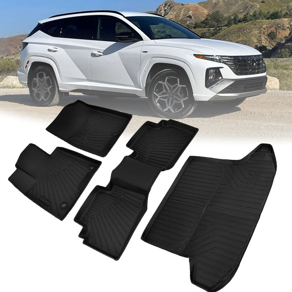 Set of 4 Floor Mats w/ Cargo Liners for Hyundai Tucson (2022–2025)