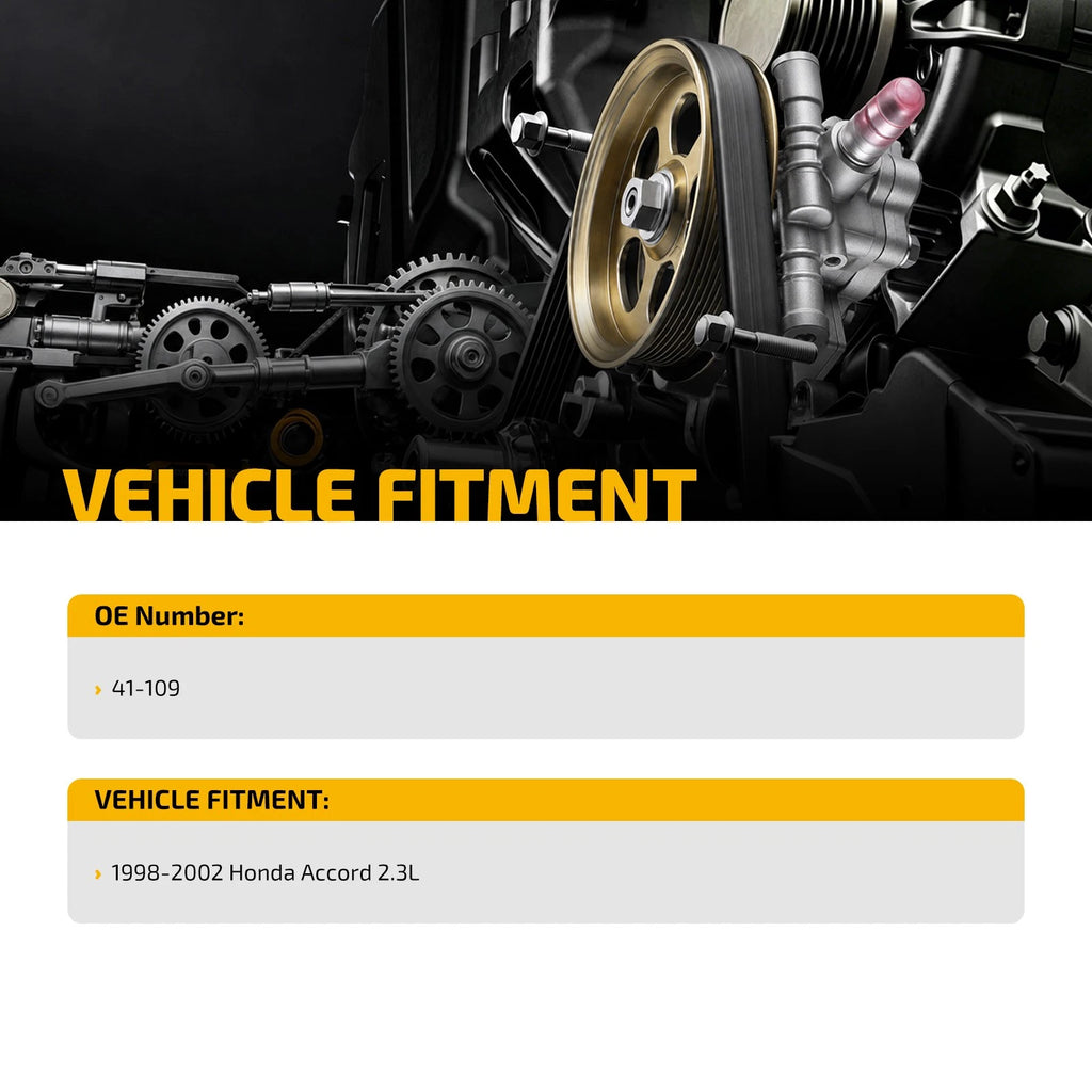 Power Steering Pump with Pulley for Honda Accord 1998–2002 2.3L