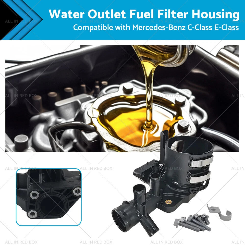 Water Outlet Fuel Filter Housing for Mercedes-Benz E Class (2009–2016) 6512006000