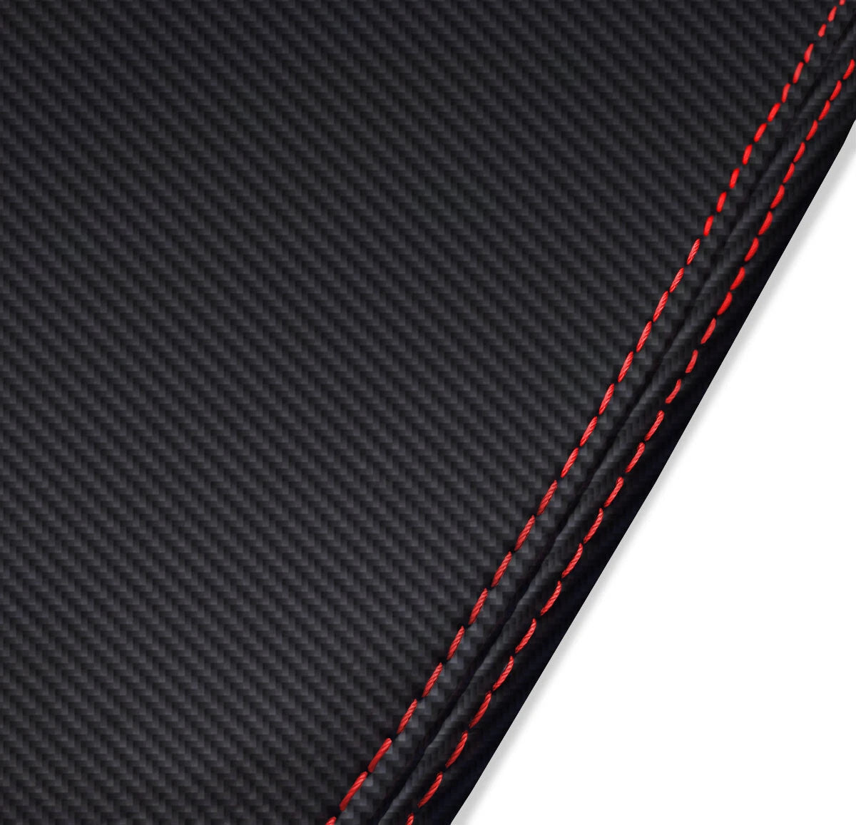 Sunvisors PVC Carbon Cover for BMW E36 E46 (1992–2004) Red Stitch