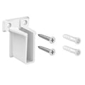 Closet Rod Hardware Brackets for Wardrobe Rod End Support (Wall Mount)