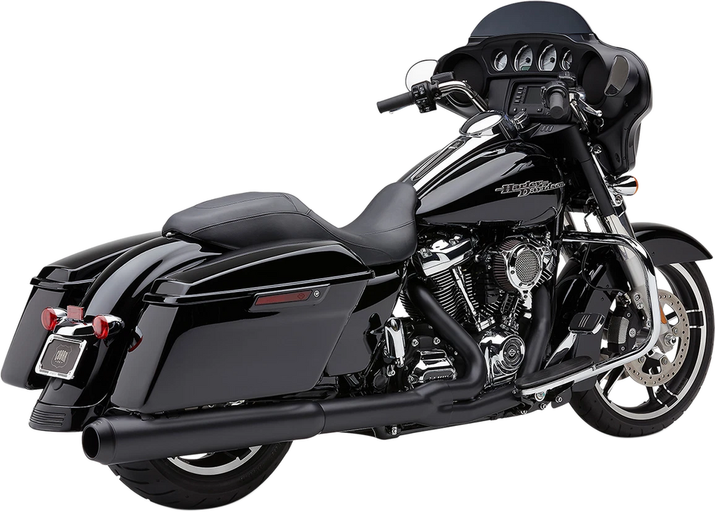 Cobra Powr-Flo 2:1 Black Exhaust for Harley Touring Road Glide Street Glide (2017–2022)