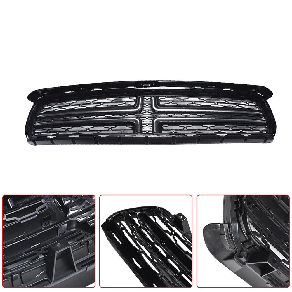 Front Upper Grille for Dodge SE (2015–2019) with Chrome Trim