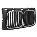 Front Center Grill with Chrome Trim for BMW E34 5 Series (1987–1992)