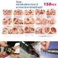 Copper Crush Washer Assortment Kit for M5M22 (150PCS)