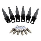 Set of 6 Ignition Coils & 6 Spark Plugs for BMW E60 E61 E85 E86 E90 E91 (2001–2013)