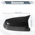 Rearview Mirror Cover Cap Carbon Fiber Pattern for BMW 525i 528i 530i 535i
