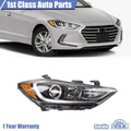 Headlight Assembly Right for Hyundai Elantra Sedan (2017–2018)