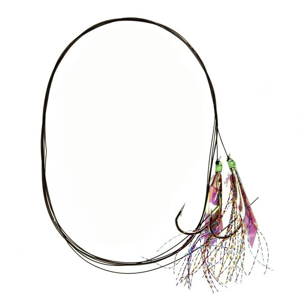 Single Hook Marine Lure for Sea Bass Fishing (Fluorescent Fish Skin Pattern)