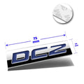 Polished Metal 3D Decal Blue Emblem for Acura Integra (1994–2001)