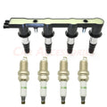 Set of 4 Ignition Coils & Spark Plugs for Chevrolet Cruze Sonic Aveo5 Pontiac G3 UF620