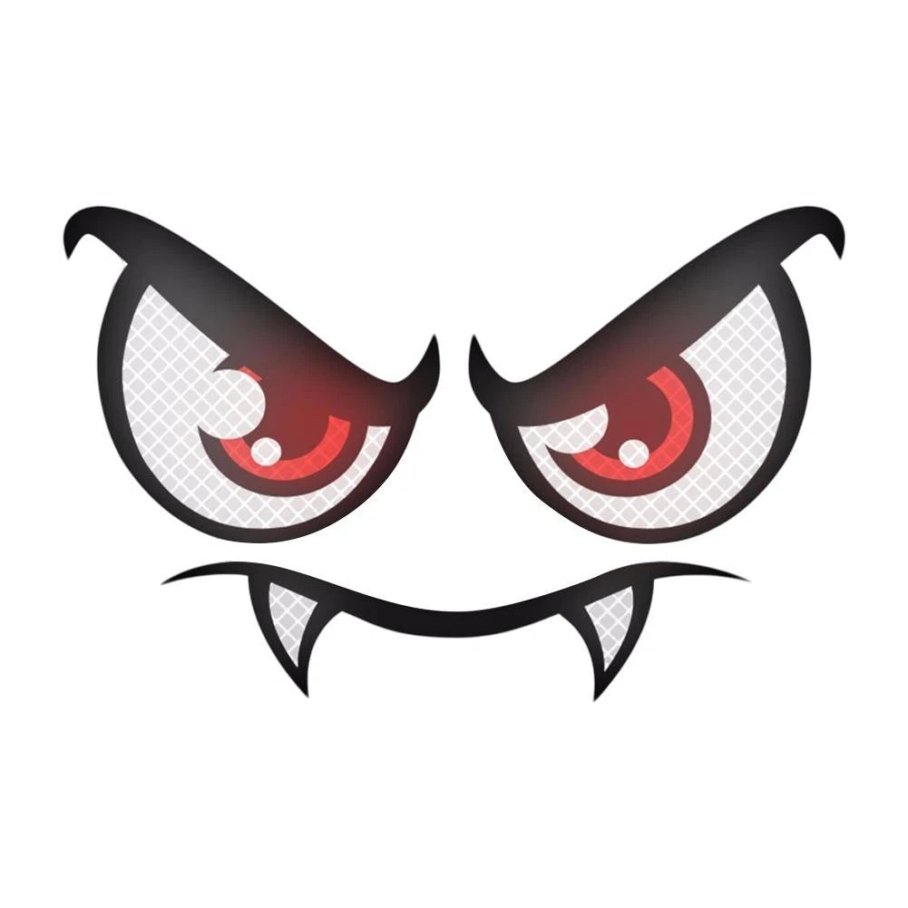 Reflective Eye Patch Set for Lawn Mower (Fun, Cartoon Designs)