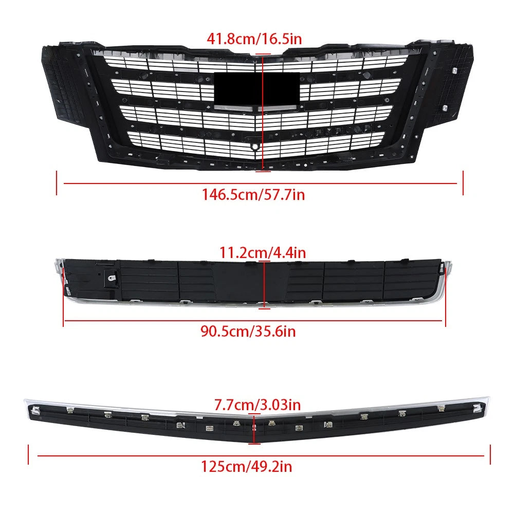 Front Bumper Grille Molding for Cadillac Escalade (2015–2020)