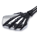 LED Black Skull Rearview Mirrors for Harley Dyna (2006–2023)