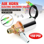 Air Horn 1/4" NPT Electric Solenoid Valve Heavy Duty for Train Truck