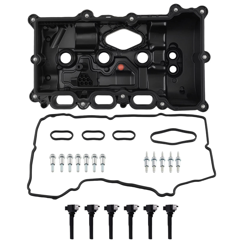 Engine Valve Cover + 6 Ignition Coils for Ford F-150/Expedition (2015–2020)