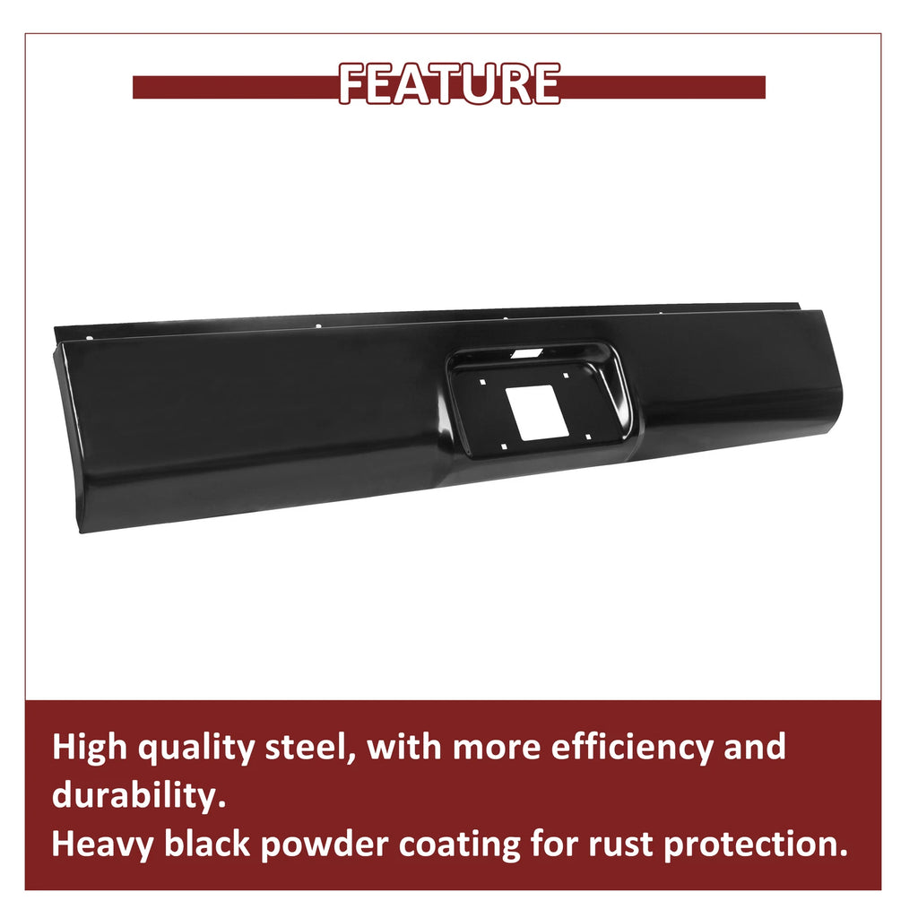 Rear Bumper Roll Pan with LED License for Chevy Silverado GMC Sierra (1999–2007)