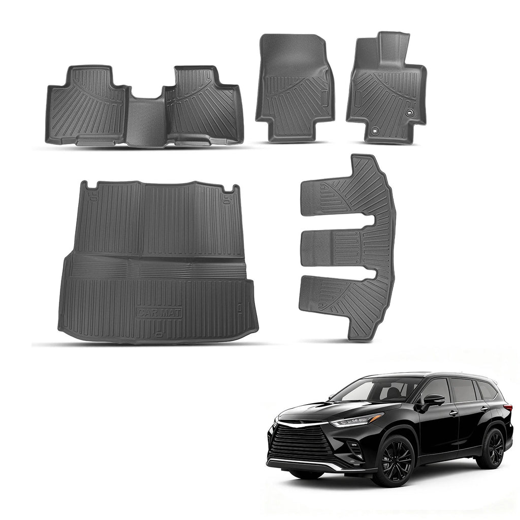 3D Molded Floor Mats & Cargo Liner for Toyota Highlander (2020–2025)