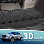 Flat Face Cargo Liner Rear Trunk Mat for Ford Edge (2015–2024) TPE