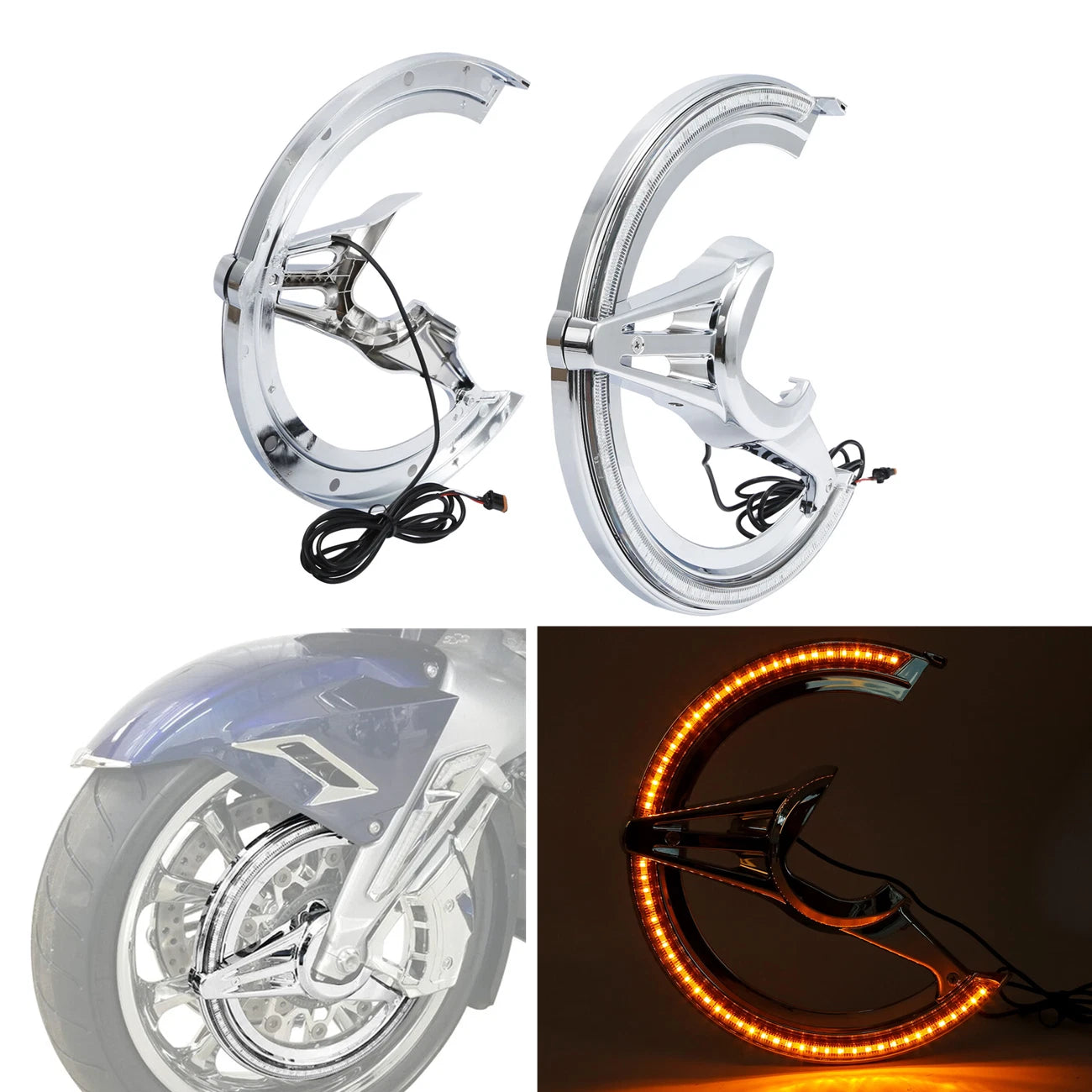 Brake Rotor Covers LED for Honda Goldwing 1800 (2018–2025)