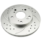 Front Drilled Slotted Brake Rotors for Honda Civic (2006–2011)