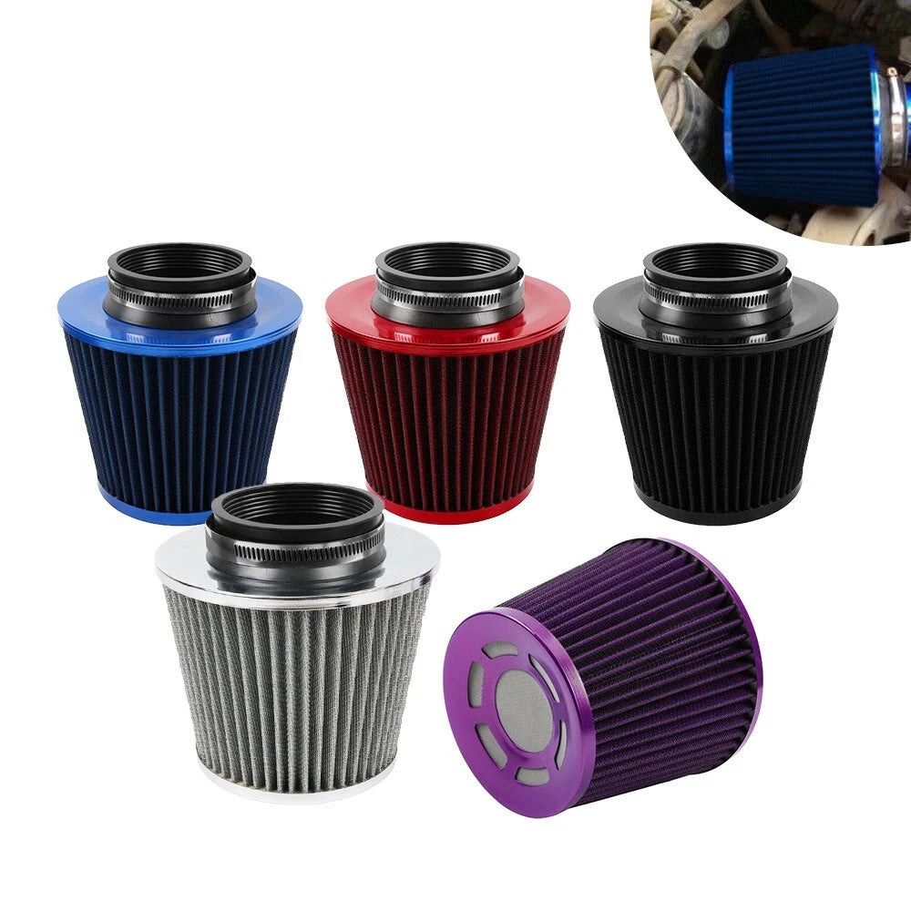 3" 76MM Inlet Cold Air Intake Filter for Universal Applications