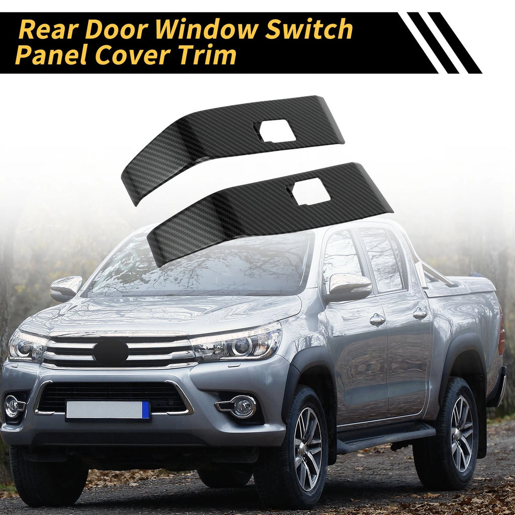 Set of 1 Carbon Fiber Rear Door Window Switch Panel for Toyota Tacoma (2016–2023)