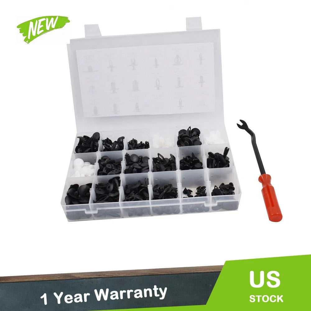 415 Pcs Plastic Rivets Fasteners for Automotive Bumpers and Fenders