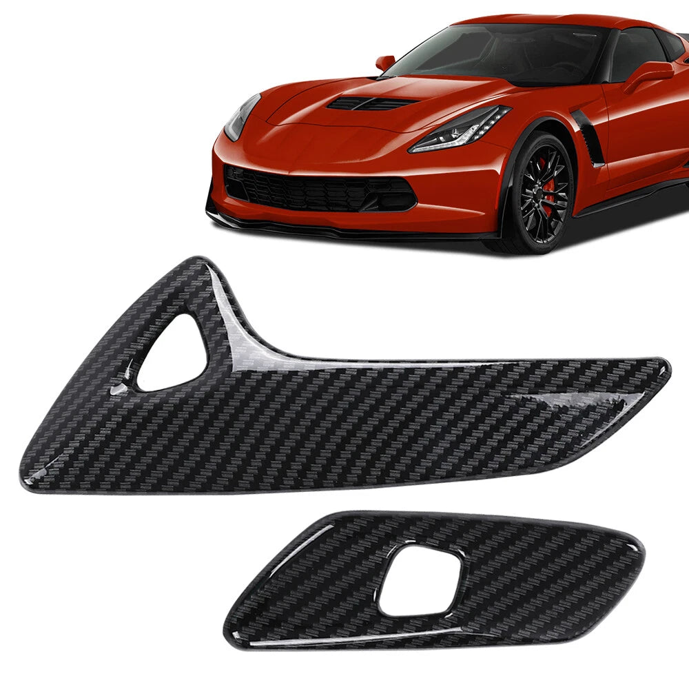Carbon Look Interior Door Handle Trim for Corvette C7 (2014–2019)