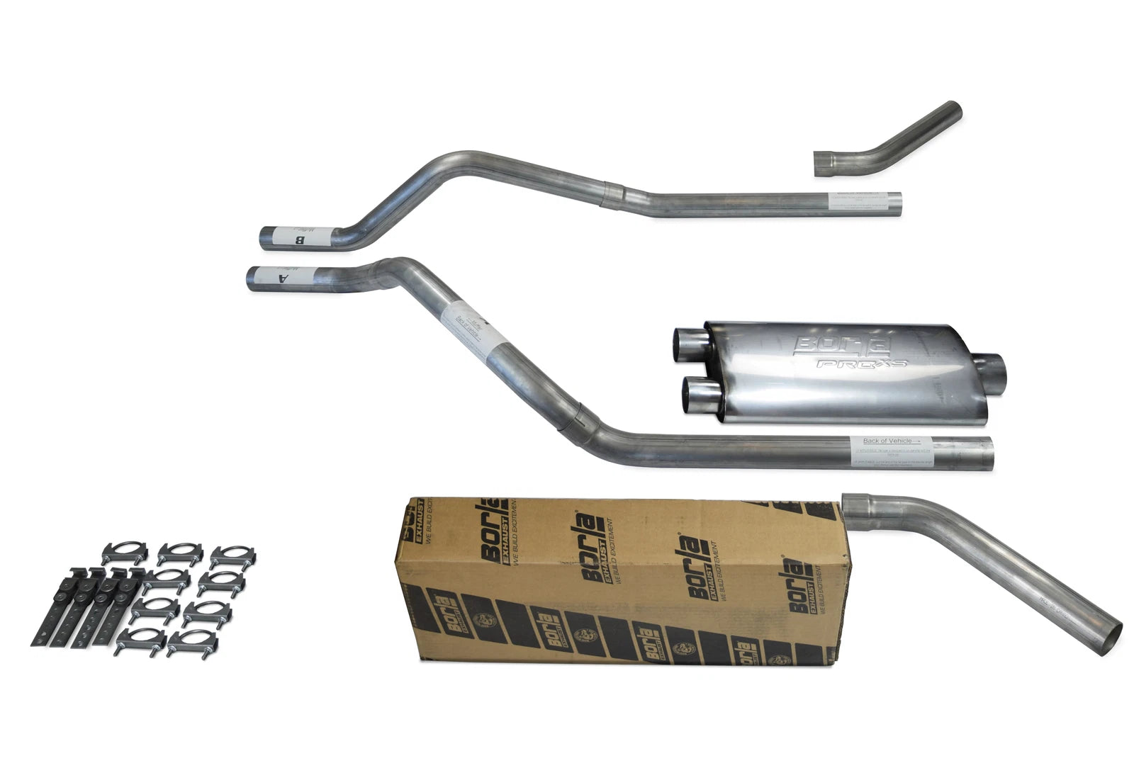 Dual Exhaust Kit for Chevy Blazer (1995–1999) Borla Pro XS 2.5" Corner Exit