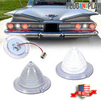 2X Clear LED Backup Lights for 1960–1961 Impala Bel Air Biscayne El Camino