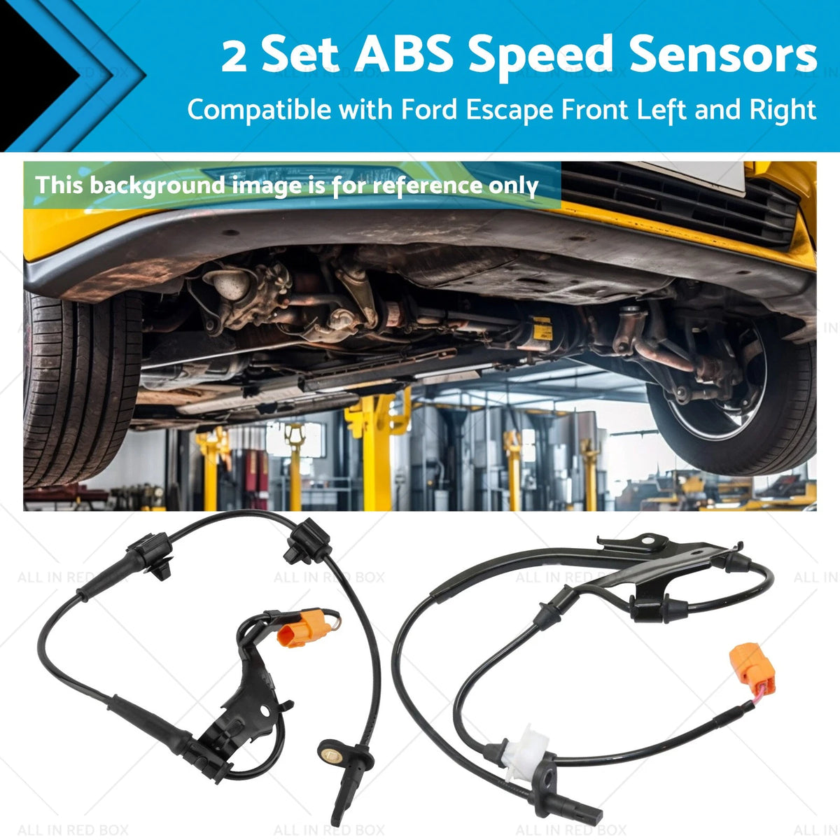 2X ABS Speed Sensor Set for Ford Escape (2009–2012) Front Left & Right
